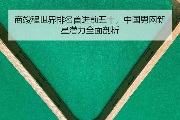 商竣程世界排名首进前五十，中国男网新星潜力全面剖析